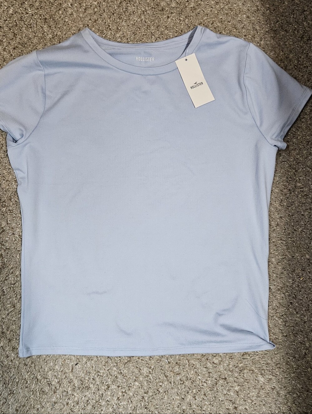 Hollister Pastel Blue Short Sleeve Tee